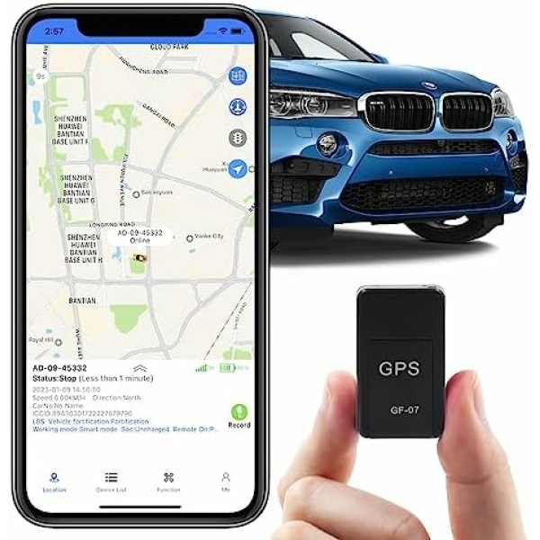 GPS Tracker for Vehicles, Mini Magnetic GPS, Real Time Car Locator, GSM SIM GPS Tracker for Vehicle, Full USA Coverage, No Hidden Fee
