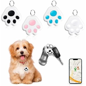 2023 Upgrade Key Finder Item Locator,Dog GPS Tracking Bluetooth Mobile Smart Device,Portable Anti-Lost Alarm Reminder Device for Wallet/Kid/Pet/Luggage(4Pcs)