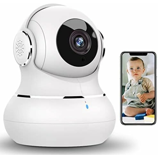 2K Indoor Security Camera, 360 Pan/Tilt Home Security Camera with Motion Detection, litokam Pet Camera with Phone App, Baby Monitor with Night Version, WiFi Camera-Two Way Audio, Work with Alexa