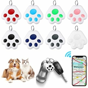 8 Pcs GPS Tracker for Dogs Kids GPS Tracker Key Finders Cute Pet Locator Portable Tracking Devices Luggage Anti Lost Dog Locator GPS Tag Dog Cat Tracking Collar with GPS