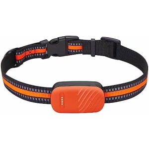 AOKID Dog Tracker,GPS Pet Trcker,Waterproof Dog Collar,Location Pet Tracking Smart Collar Device Essential Equipment for Tracking and locating Pets for Daily Outdoor Walks and Play Orange