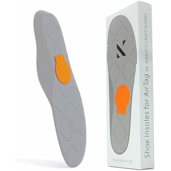 Airtag Holder Insoles for Kids and Old People, Airtag Case to Track Your Steps and Shoes (215mm-230mm)