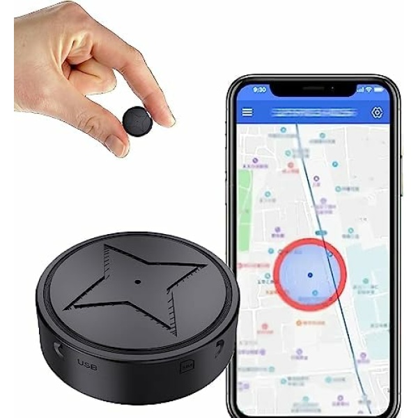 BDLMW GPS Strong Magnetic Vehicle Anti-Lost Tracker, Mini GPS Tracker for Vehicles - Magnetic Smallest GPS Tracker Locator Real Time, Anti-Theft Micro GPS Tracking Device with Free App (1PCS)