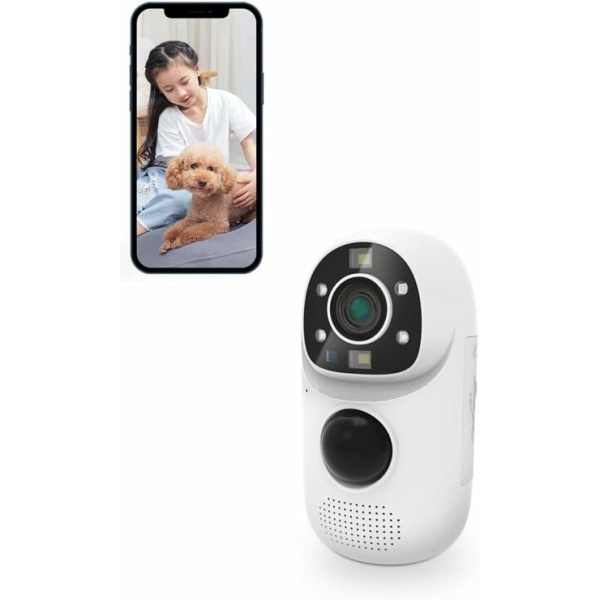 Baby Monitor, WiFi Pet Camera Indoor, 360-degree IP Camera 1080P Home Security Camera, Motion Tracking, Super IR Night Vision Motion & Sound Detection