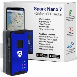 Brickhouse Security Spark Nano 7 GPS Tracker for Vehicles - Covert Car Tracker Device and Fleet GPS Tracker - GPS Tracking Device with App and 4G LTE Coverage in NA - Subscription Required