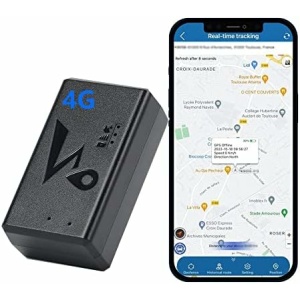 Car GPS Tracker Without Subscription,Tracker Device for Vehicles，4G LTE with Magnetic,Full Global Coverage Long Standby GSM SIM GPS Locator for Vehicle,Car, Kids, Dogs