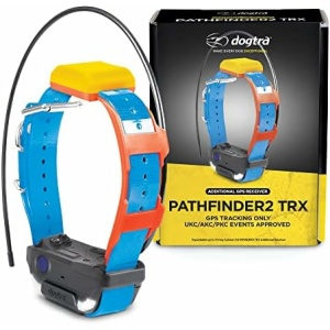 Dogtra Pathfinder 2 TRX Additional Receiver Dog GPS Tracker LED Light Blue Collar SmartWatch Compatible Rechargeable Waterproof Free Offline Maps No Subscription No Monthly Fee Smartphone Required