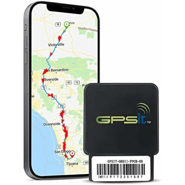 GPSit OBDII-PPCB-05 - No Contract, Plug & Play GPS Tracker, Track Vehicle, Fleet, Asset, Family, Teen Driver, and Much More