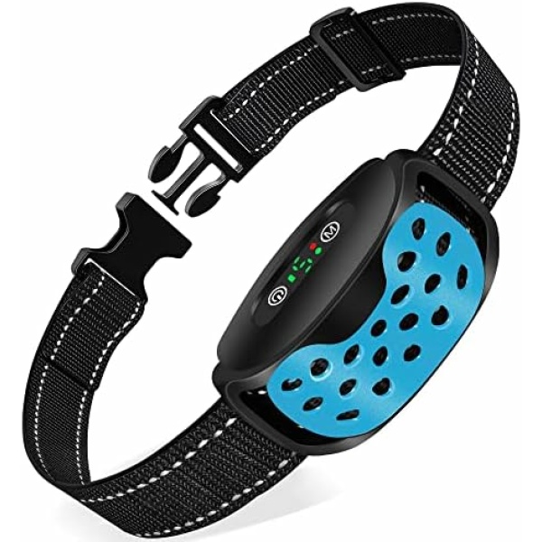 IHPUKIDI Dog Bark Collar for Small Dogs - No Shock Anti-Bark Collar with Adjustable Sensitivity, Rechargeable Battery, and IP67 Waterproof Design - Suitable for Puppies and Adult Dogs 8-110lbs