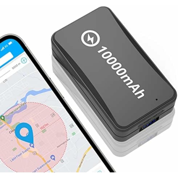 Lncoon GPS Tracker- 4G LTE Real-Time GPS Tracking Device, 35 Days Long Trip Tracking for Vehicles, Asset, Fleet,Car Rental,Truck,Luggage,IP65 Weatherproof Magnet，Instantt Alert for Anti-Theft Tracker