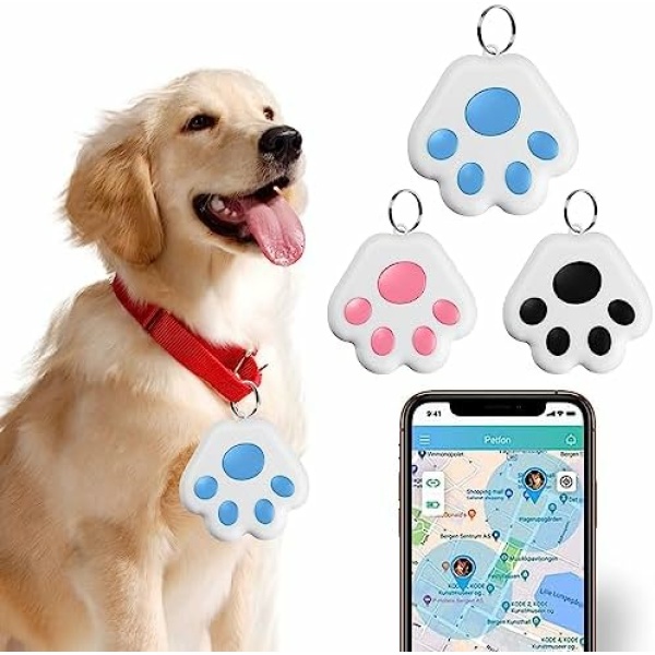 Mini GPS Tracking Tags, Keys Finder and Phone Finder, Portable Bluetooth Intelligent Anti-Lost Device for Bags, Pets，Wallet，Luggage and More, No Monthly Fee App Control (Blue)