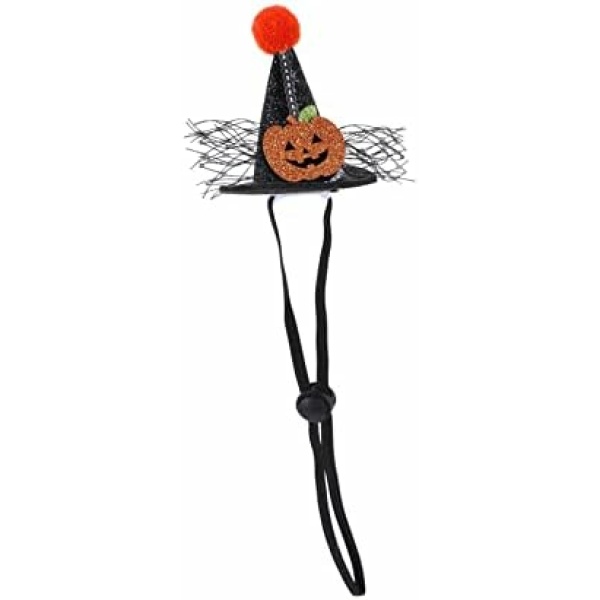 PATKAW 1pc Pet Hat Halloween Costumes Pumpkin Decor Witches Hat Halloween Pet Cap Pet Pumpkin Headband Custom Dog Hats Cat Hat Adorable Cat Hat Cat Decoration Supply Cats and Dogs Cloth