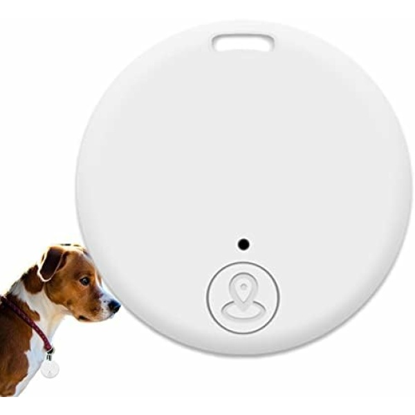 Pet Tracking Device,Round Key Finder and Item Locator - Smart Pet Tracking Tag with Alarm Reminder to Track Lost Items/Dogs/Cats/Kids/Wallets Olcana