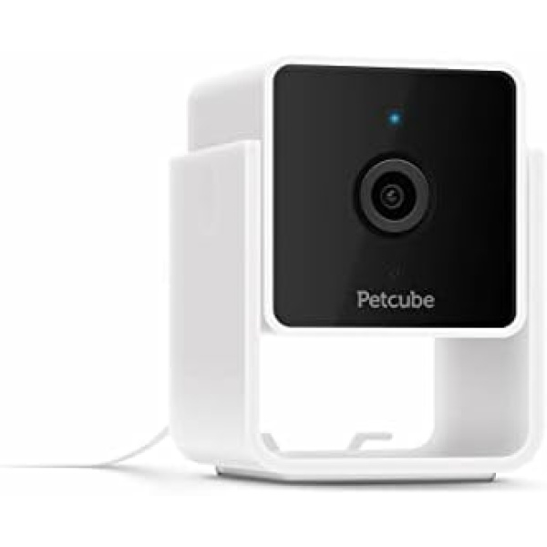 Petcube Cam Indoor Home Security Camera with 1080p HD Video, Two-Way Audio, Motion Detection, and Phone App, Night Vision Wi-Fi Camera for Apartment Security, Video Baby Monitor, Pet Camera (Cam)