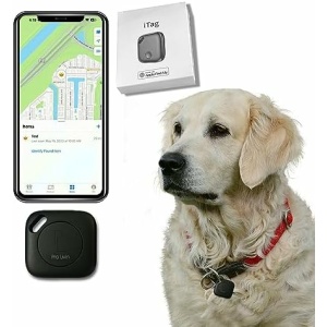 Pro Living Pet's Tracker Tag: GPS & Fitness Smart Tag for Dogs & Cats | Pet Supplies | Live Animal Tracking Devices | Dog & Cat Accessories | Dog Fence & Camping | Remote Finder.