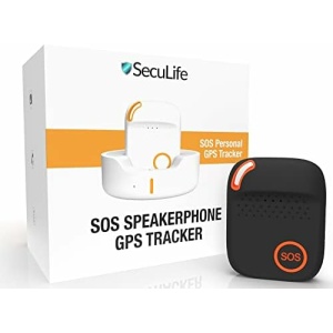SecuLife SOS GPS Tracker - Real-Time Location Tracking Device - Emergency Button for Elderly - 2-Way Speakerphone 4G Device - GPS Tracker for Senior Citizens - Dementia - Alzheimer's - Special Needs