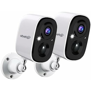 Security Cameras Wireless Outdoor, 1080P WiFi Indoor Camera for Home Security w/ Color Night Vision, AI/PIR Detection, 2-Way Talk, Cloud/SD Storage, Weatherproof, Easy-to-install Surveillance Cameras