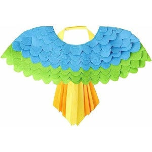 Sniffing Mat Wearable Useful Christmas Party Fairy Bird Costumes Blue L
