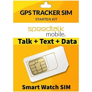 SpeedTalk Mobile GPS Tracker SIM Card Starter Kit | 3 in 1 Universal Simcard: Standard, Micro, Nano for Kids Senior Pet Car Fitness Activity 5G 4G LTE Tracking Devices | No Contract
