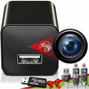 Spy Camera Charger | Hidden Camera | Mini Spy Camera 1080p | USB Charger Camera | Hidden Spy Camera | Hidden Nanny Cam | Hidden Spy Cam for Spying | Hidden Cam | Surveillance Camera Full HD