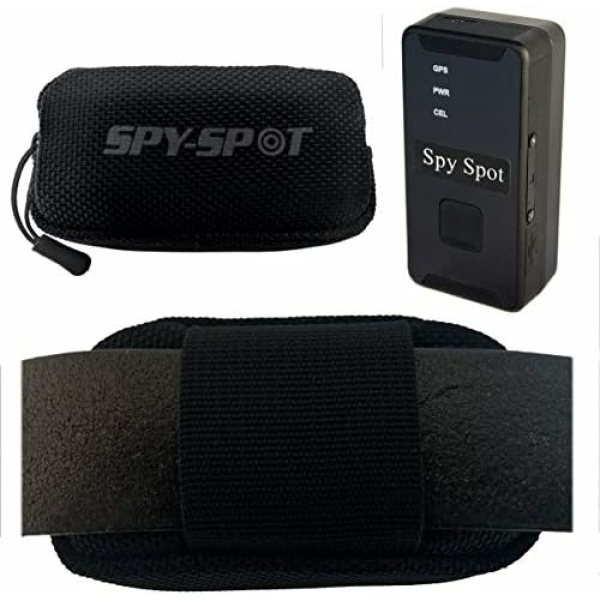 Spy Spot Real Time GPS Tracker 4G GL 300MG with Waterproof Zippered Black Pouch Bag - Hidden Portable Tracking Device for Elderly with Dementia or Alzheimer's, Kids and Pets - Dog Collar Locator