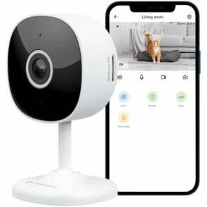 WiFi Camera 2K, Galayou Indoor Home Security Cameras for Baby/Elder/Dog/Pet Camera with Phone app,24/7 SD Card Storage,Works with Alexa & Google Home G7