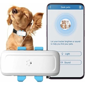 Zeerkeer Pet GPS Tracker Dog GPS Tracker and Pet Finder Waterproof Location & Activity Tracker Collar for Dogs, Cats, Pets,Kids,Elders