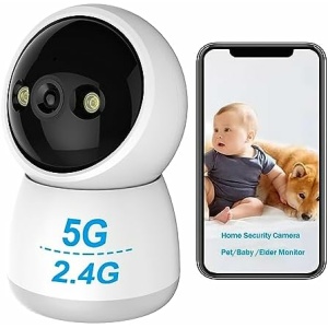 kaltagled Indoor Security Camera 2K, 3MP Pet Camera with Phone App, WiFi 2.4GHz/5G Home Security Camera Pan Tilt with Night Vision, 24/7, 2-Way Talk, Motion Detection for Dog/Baby Monitor/Elder…