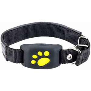 npkgvia GPS Locator Dogs Cats GPS Locator Smart Pet Antiloss Device Dog Electric Collar Fence (Black, One Size)